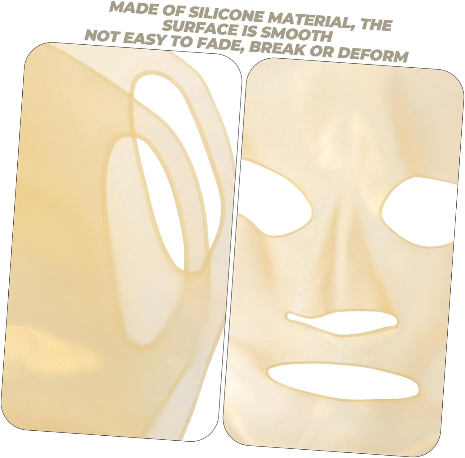 KOMBIUDA 3Pcs Silicone Covers Reusable Moisturizing Facial Cover Hydrating Skincare Comfortable Fit for Women and Prevents Evaporation image number 2