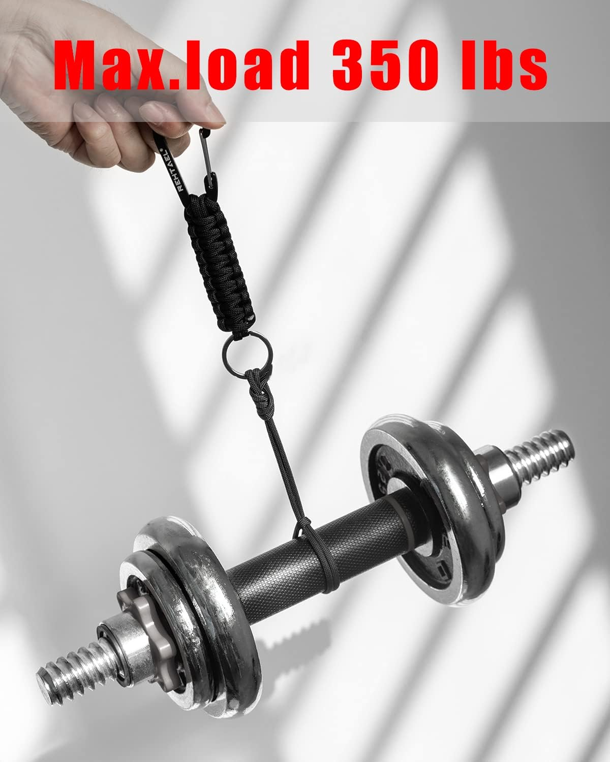 REHTAEL [4-Pack] Professional Paracord Keychain with Carabiner, Military Braided Survival Paracord Lanyard for Keys/Knife/Flashlight for Outdoor Camping/Hiking image number 4