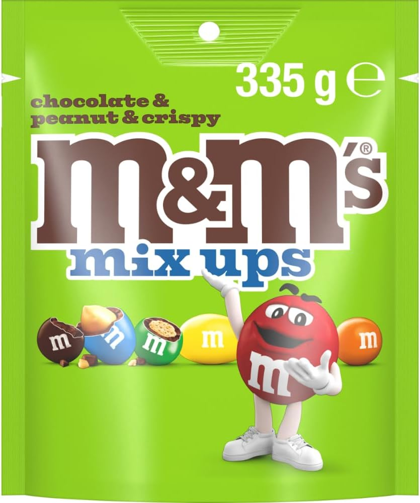 M&M'S Mix Up'S (Milk Chocolate, Peanut, Crispy) Large Bag, 335G image number 5