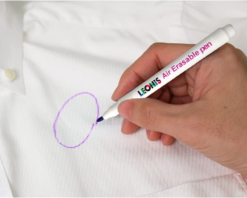 LEONIS Disappearing Ink Fabric Marking Pen Pink 5 Count Pack [ 78009 ] image number 4