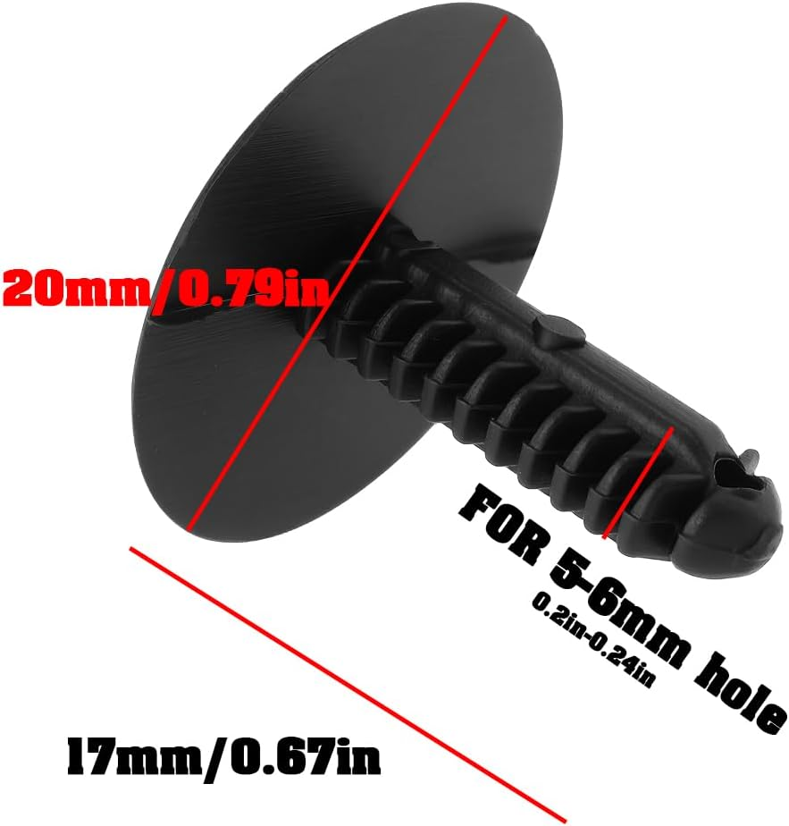 Emagtech 10Pcs Interior Trim Clip Trunk Mat Carpet Fastener Compatible with Mazda MX-5 NA NB NC ND Models image number 6