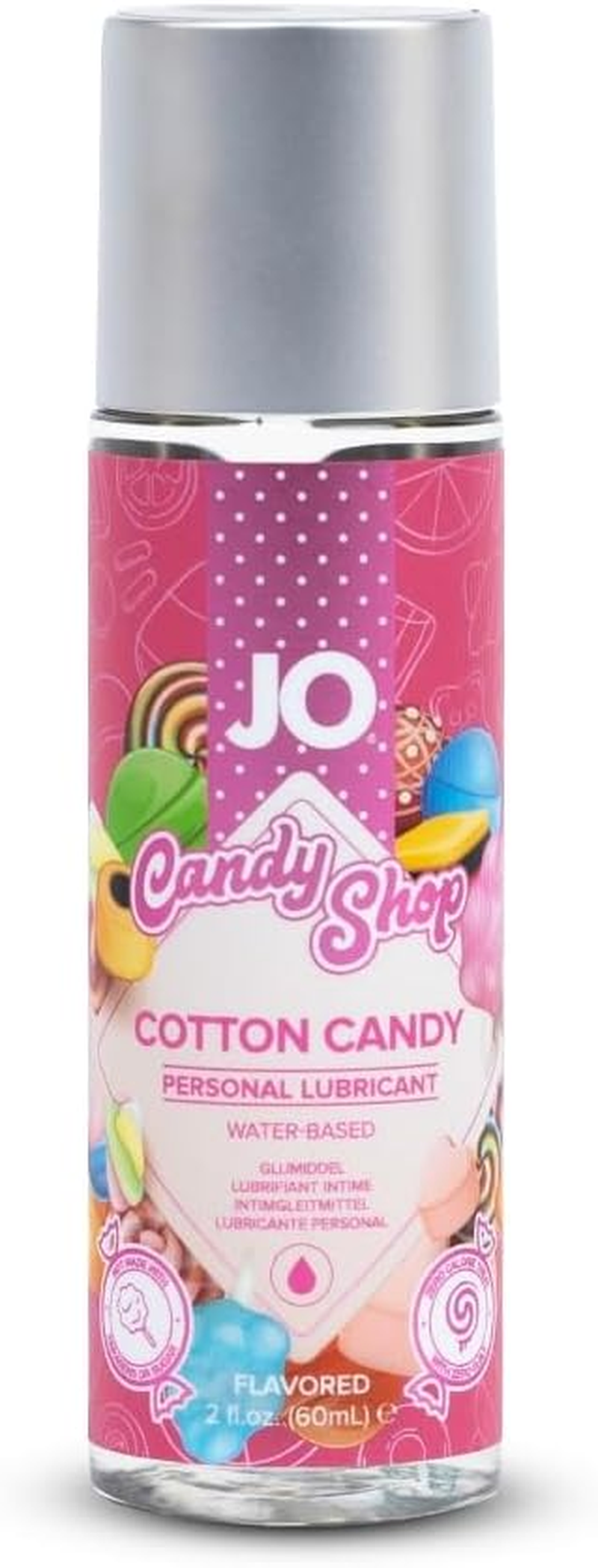 System Jo H2O Flavoured Candy Shop Cotton Candy Personal Lubricant, Cotton Candy 60 Milliliters image number 4