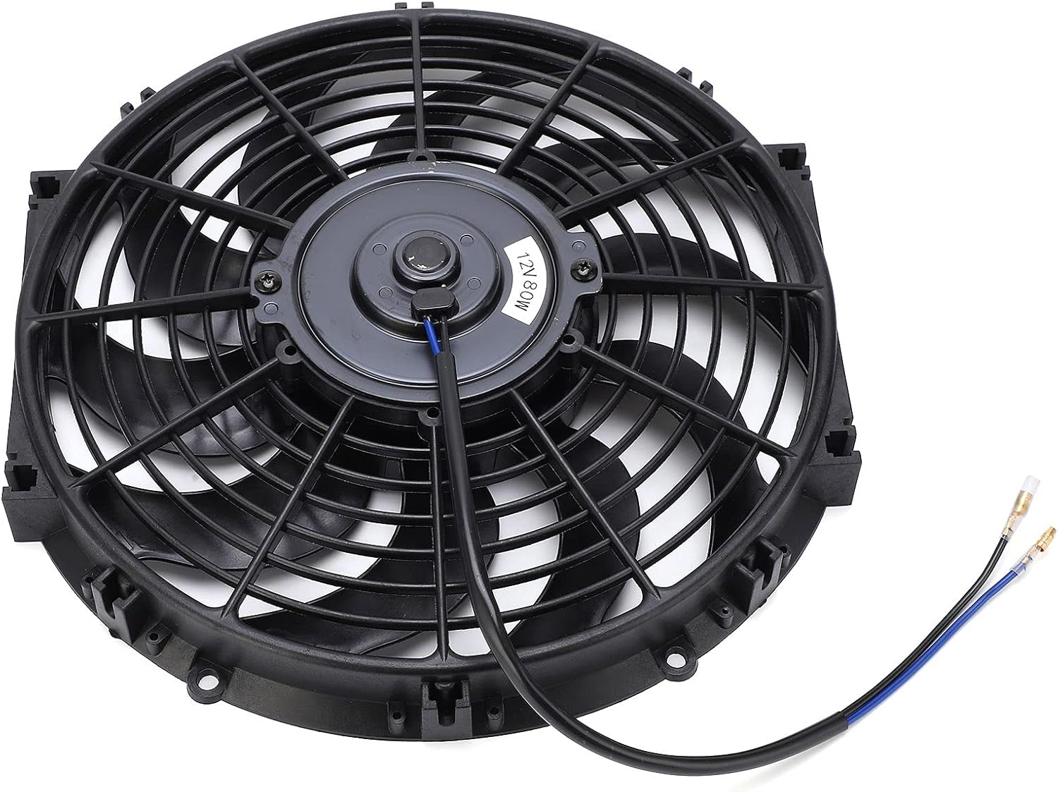 CHICIRIS Car Engine Cooling Fan, 12 Inch Engine Cooling Fan 12V Slim Push Pull with Mounting Kit for Car Maintenance image number 2