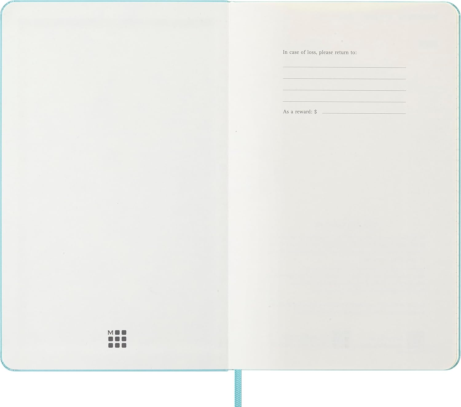 Moleskine - 2026-12 Month Weekly Notebook Hard Cover Diary - Large - Aquamarine image number 2