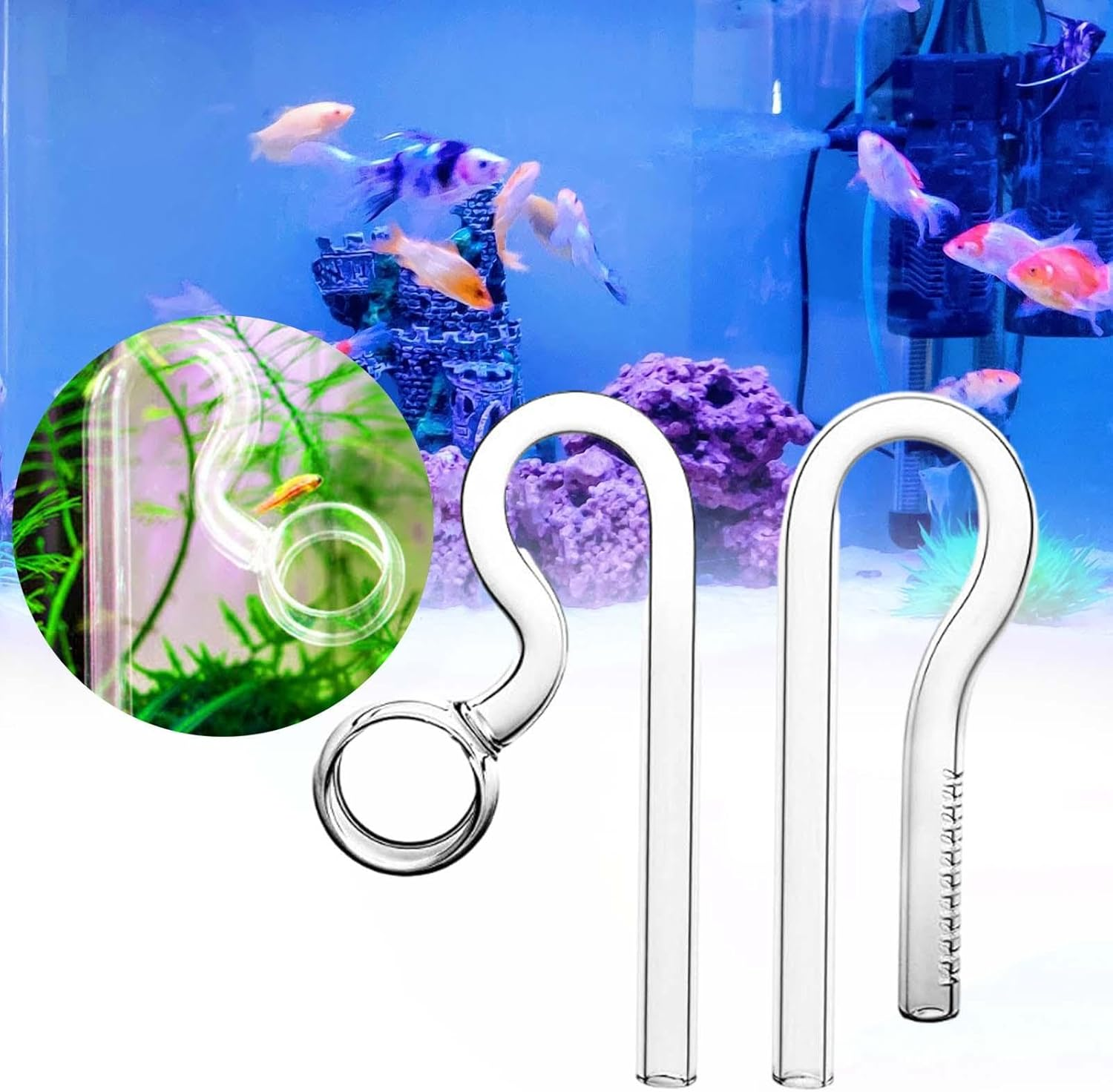 Glass Lily Pipe Inflow and Spin Outflow for Aquarium Planted for Tank 10Mm 13Mm 17Mm for Different Size of Fish, 13Mm - 10Mm image number 7