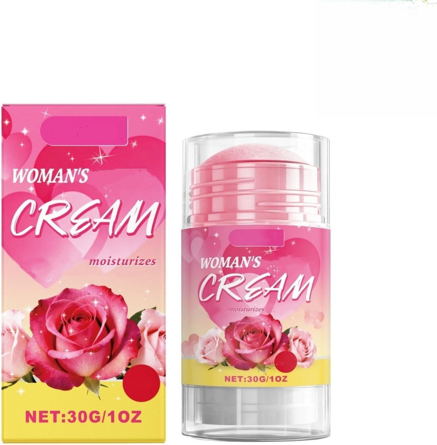 Woman'S Cream Multi Balm Stick, Moisturizing and Smooth for Face, Neck and Body,Absorbs Quickly without Greasiness, Lightweight,Ideal for Daily & Travel Use,Gentle for All Skin Type (1PCS)