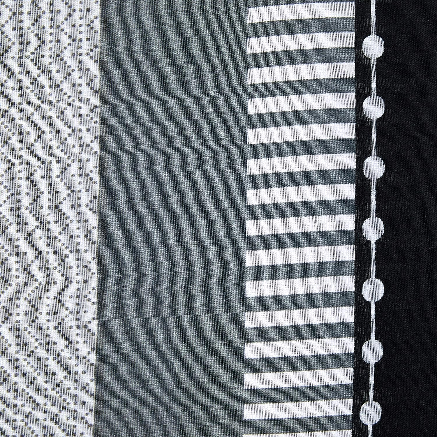 Rapport Striped Grey King Quilt Duvet Cover & 2 Pillowcase Bed Set Adults Teenagers, Cotton and Polyester image number 6