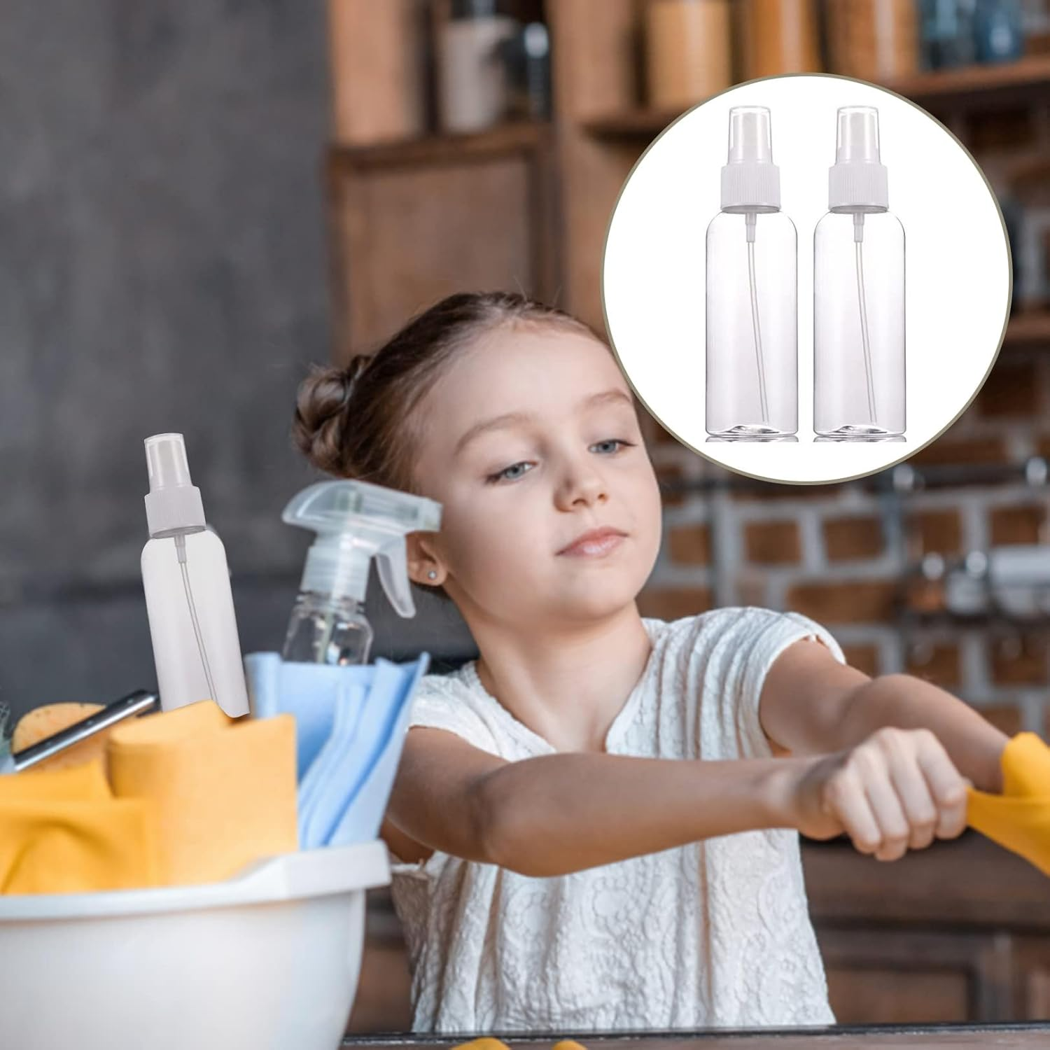 Travel Bottles, 3Pcs Mini Spray Bottles, Atomiser Spray Bottle, Reusable Plastic Mini Travel Sprayer Bottles Set, Small Refillable Containers for Travelling, Cosmetic, Perfume, Essential Oil, 20Ml image number 1