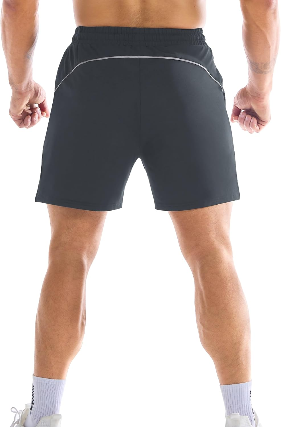 BROKIG Men'S Gym Sports Shorts, Drylite Workout Fitness Running Athletic Short 5" Quick Dry with Mesh Pockets image number 5