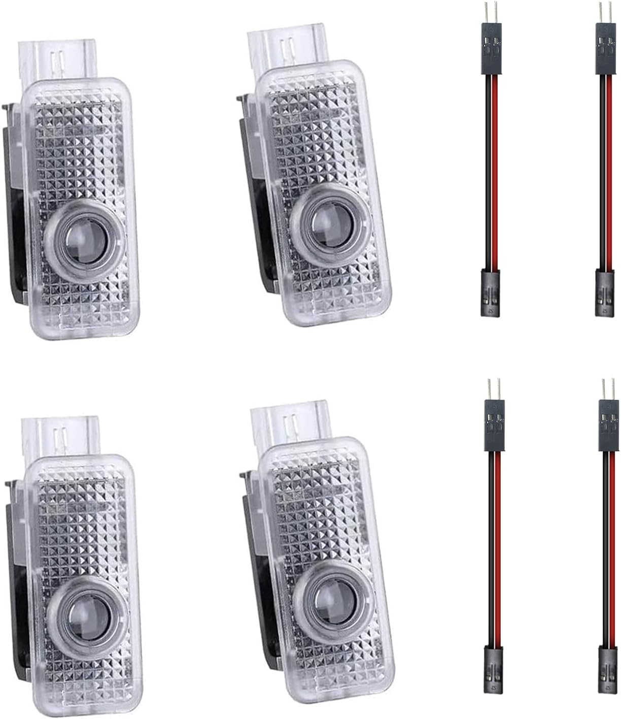 Pack of 4 Car Door Light Logo Projector Underbody Lighting Car, Welcome LED Light Compatible with A1/3/4/5/6/7/8/Q2/3/4/5/6/7/TT/S1/2/3/4/5/6/7/8 image number 1