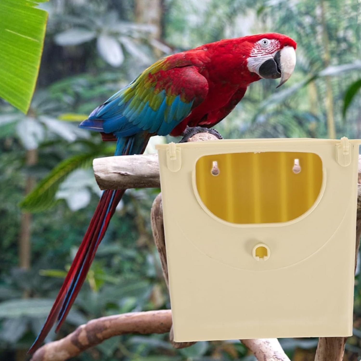 Plastic Birdhouse 4Pcs Bird Nesting House Plastic Breeding Box for Parakeets Love Birds Parrots Easy to Clean for Home Garden Porch Use image number 1