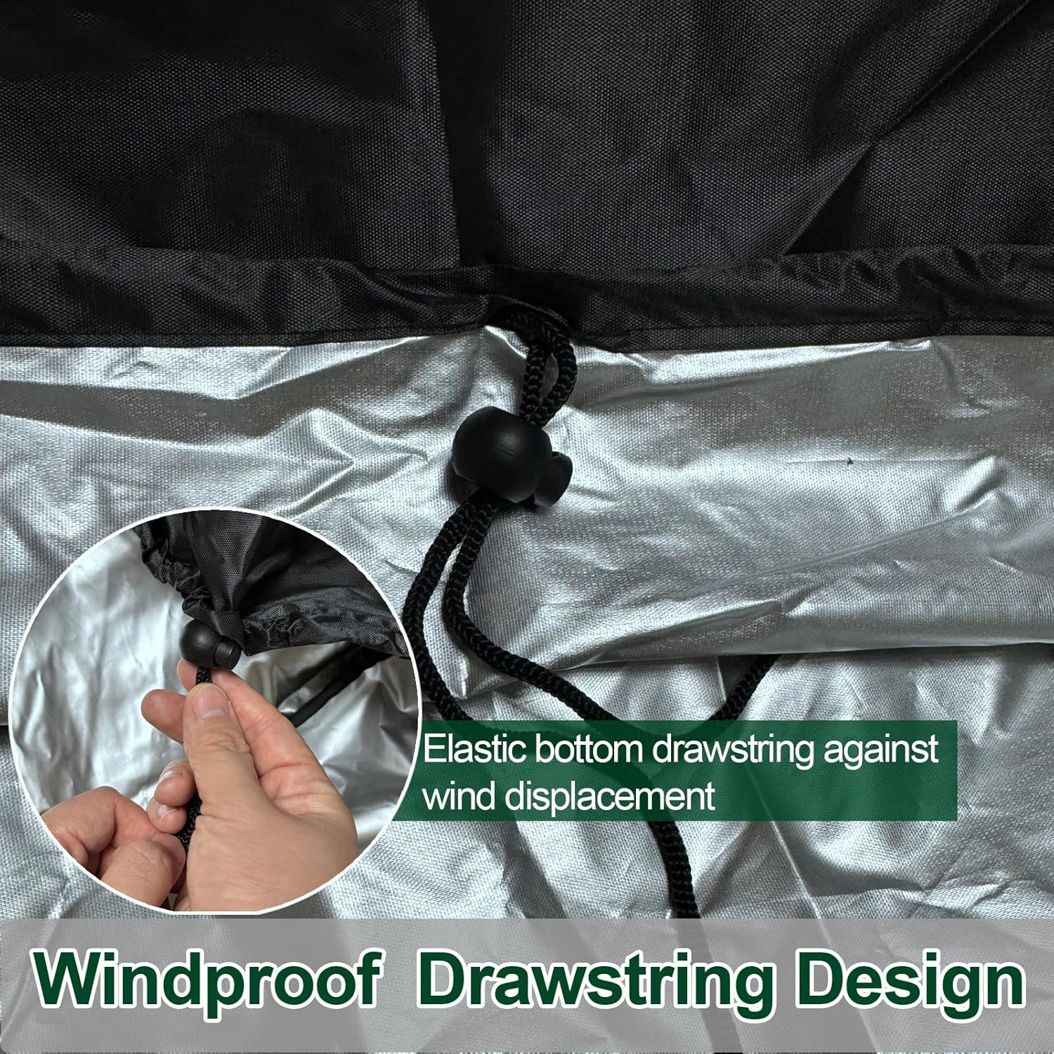 Outdoor BBQ Cover, 81Cm Waterproof Barbecue Grill Covers, Weather & Fade Resistant Gas Grill Protector, 210D Oxford, BBQ Grill Cover for Weber Q100 Q1000 Q200 Q2000, Black