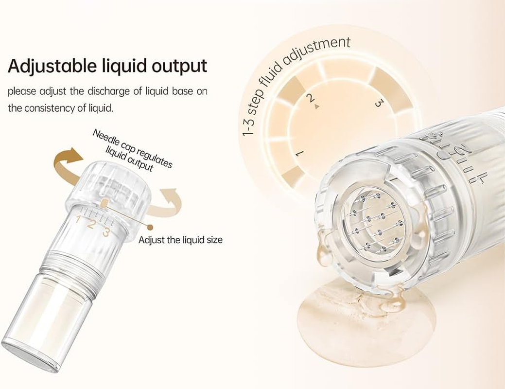 Hydra Pen H5 Professional Skin Renewal Device with EMS Microcurrent & Auto Serum Infusion, Wireless LED Beauty Tool for Facial Revitalization, Appearance Refinement and Hair Care Support - Golden image number 3