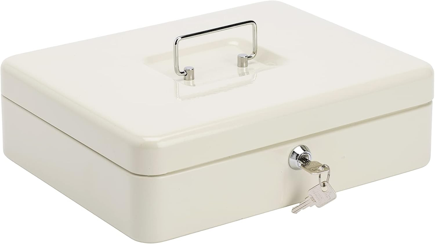 Burg-W&auml;chter Money Box Lockable with Key and Hard Money Insert, Sheet Steel, Money 5020, Blue