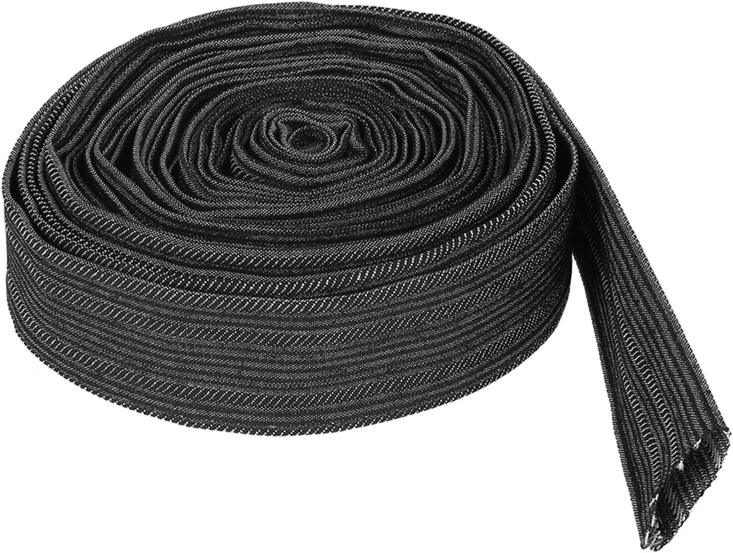 EVTSCAN Cable Sleeves,7.5M Denim Protective Sleeve Sheath Cable Cover for Welding Torch Hydraulic Hose image number 4