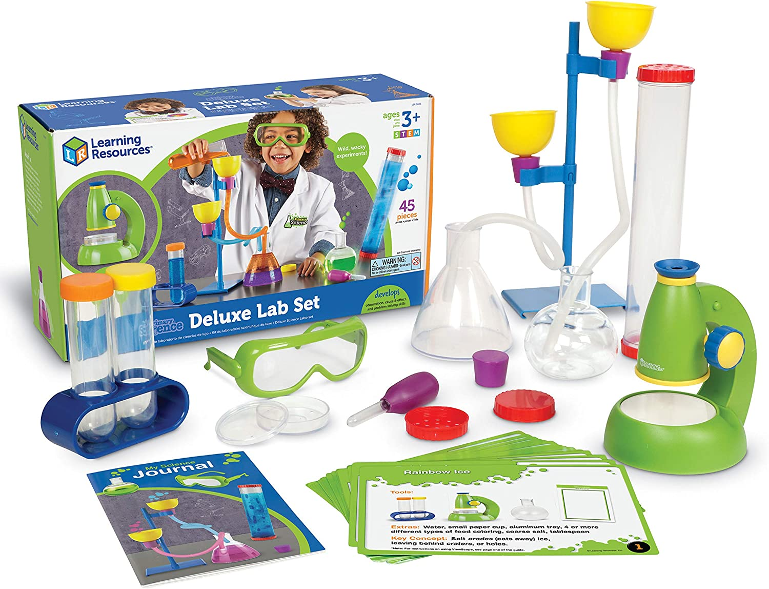 Learning Resources Primary Science Deluxe Lab Set, Science Kit, 45 Piece Set, Ages 3+