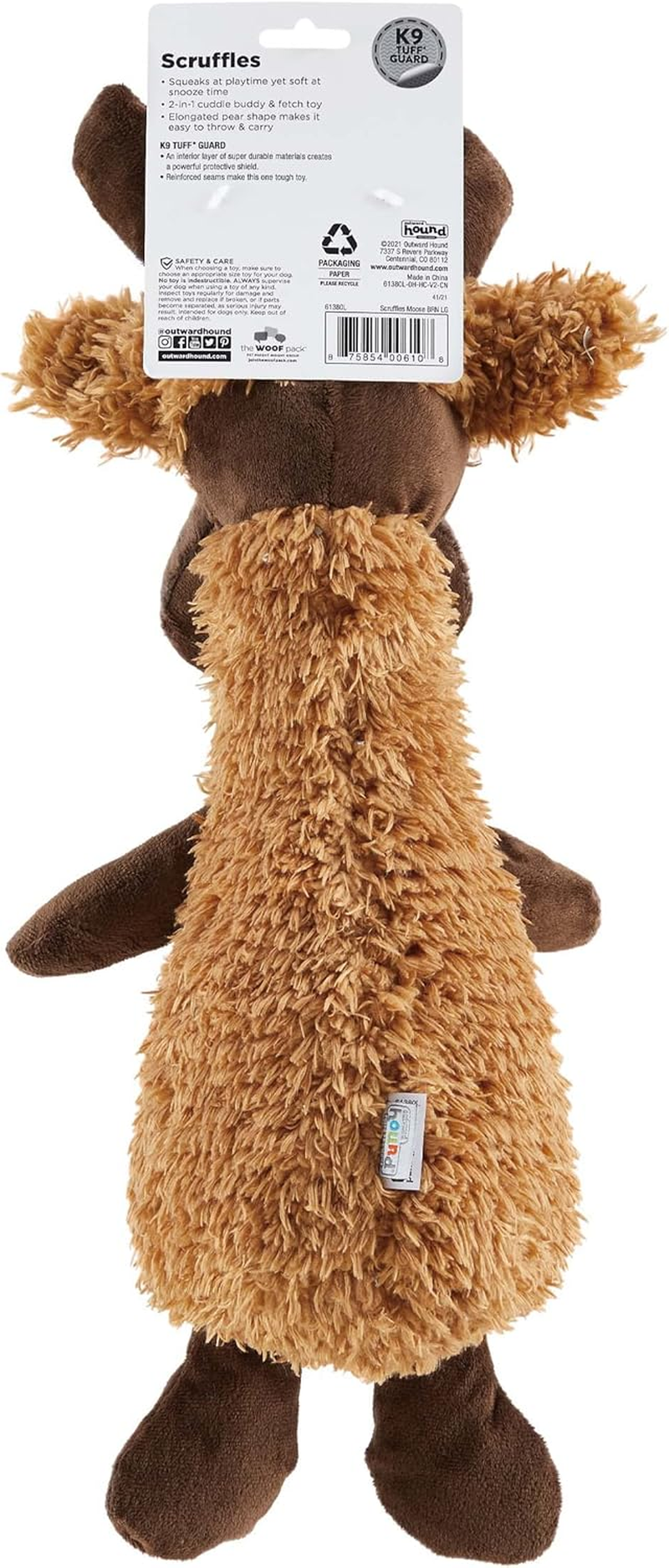 Charming Pets Scruffles Moose Plush Toy, Large 43Cm image number 1