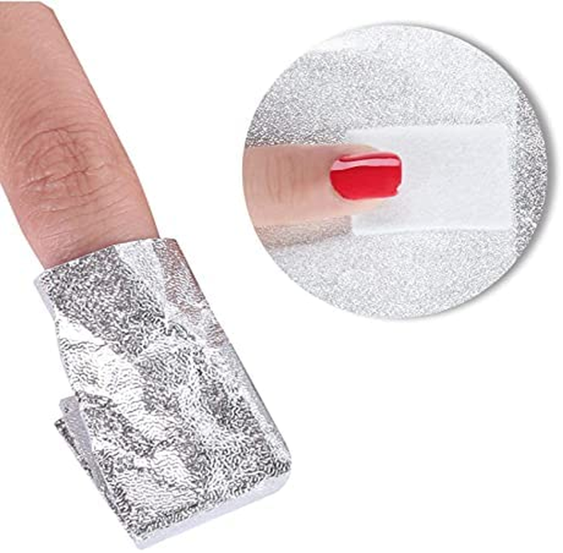 1,000 Pieces Nail Polish Removal Foil Wraps, Beauties Factory 1000 Disposable UV Gel Remover Soak off Aluminium Foils Cotton Pads image number 2