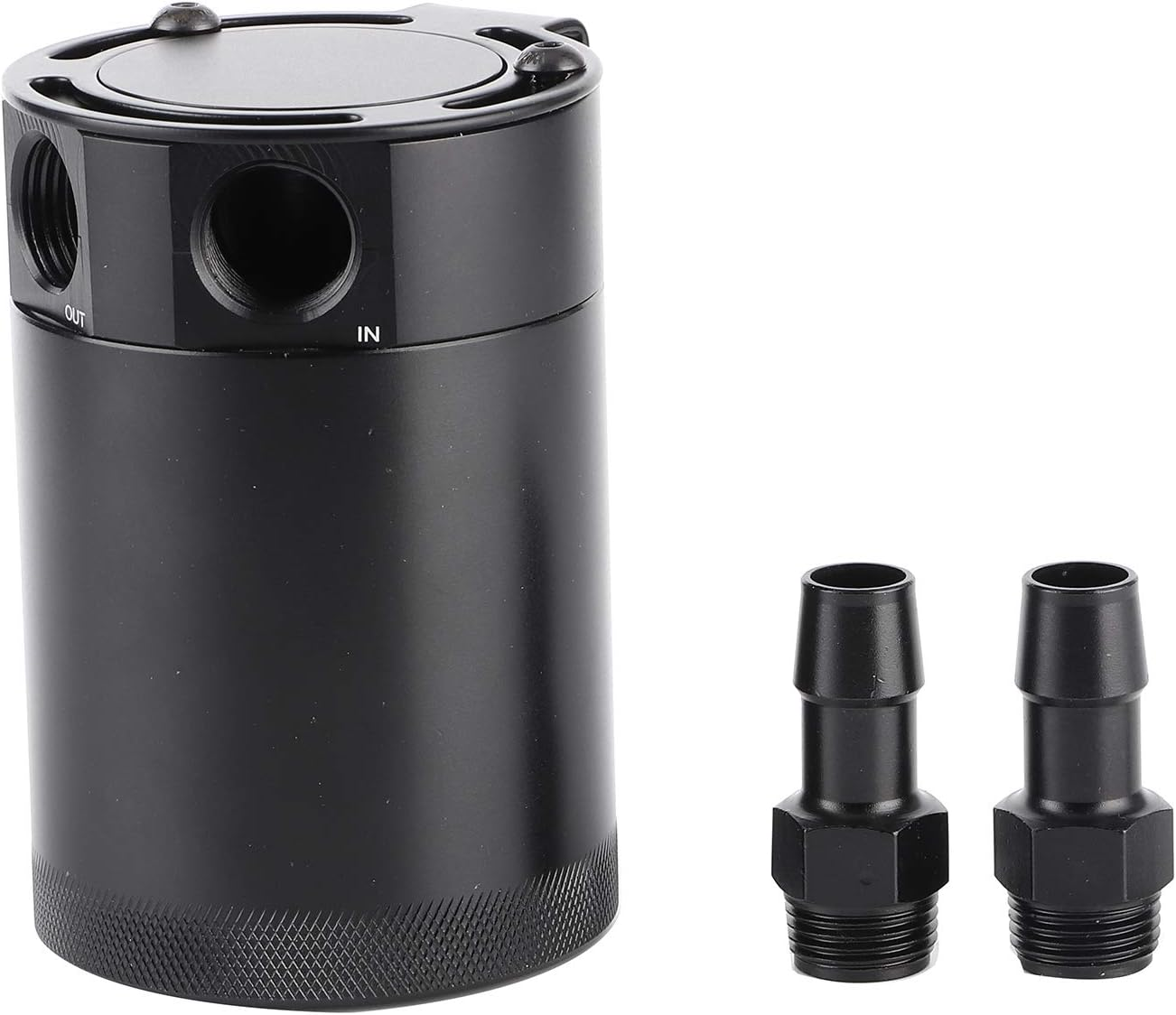 800Ml Universal Aluminum Alloy 2-Port Oil Catch Can with Baffle for High-Performance Engine and Easy Installation image number 1