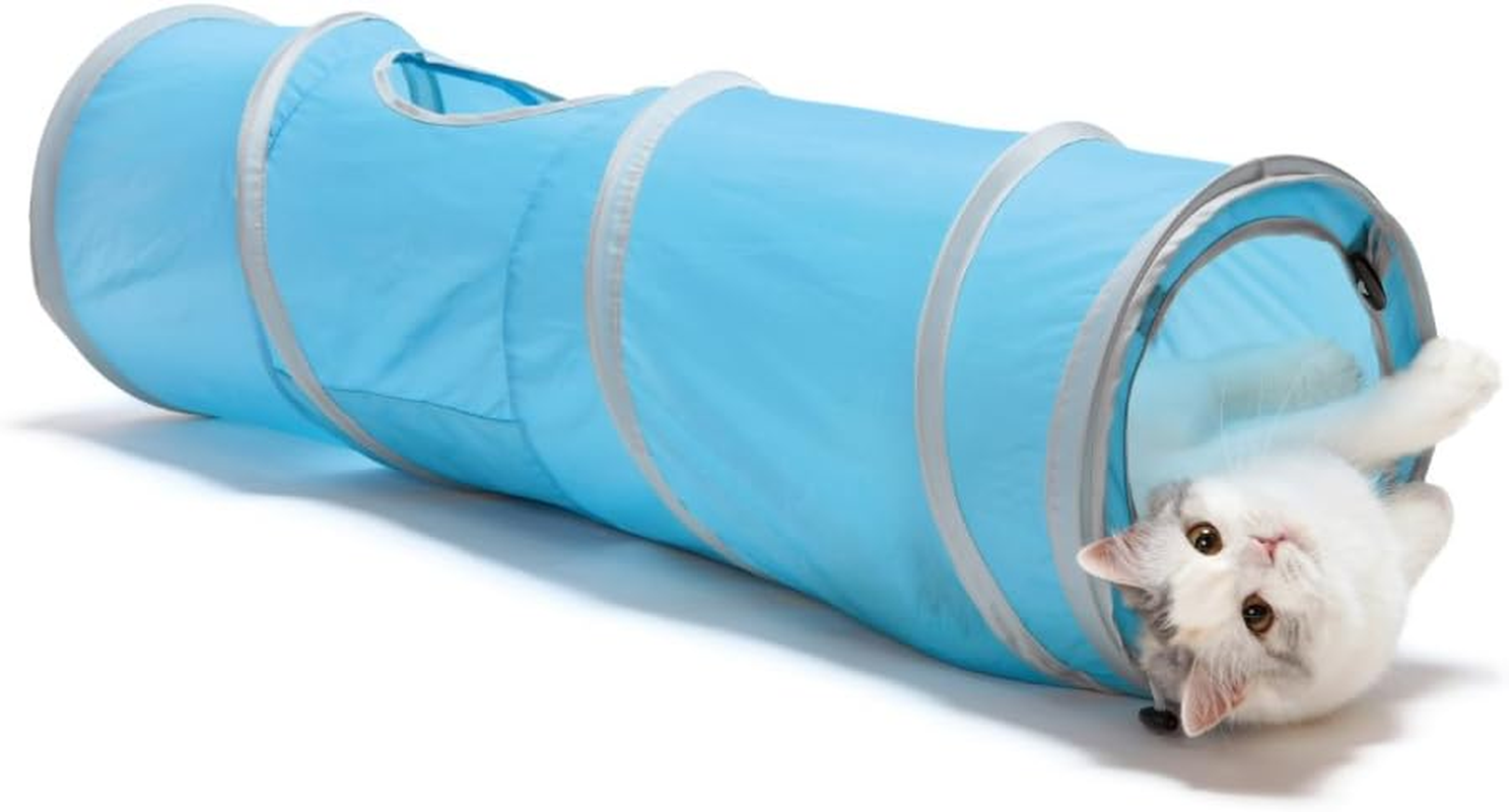 Necoichi Cat Tunnel Spiral Wood Grain Pattern