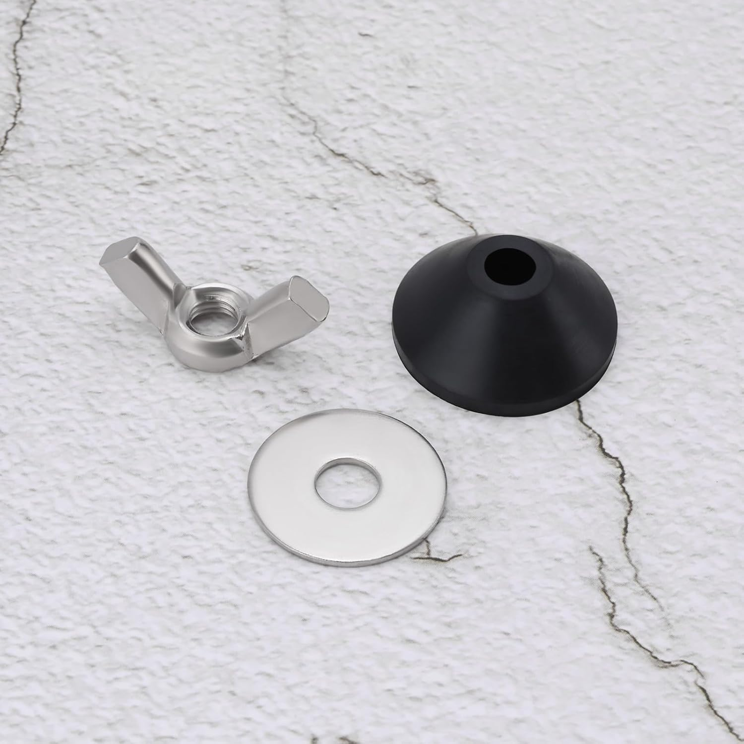 2 Sets M6 Bolt Rubber Dome Foam Washer Set Toilet Cistern Seal Kit Toilet Seat Universal Hhinge Accessories Toilet Seat Gasket Nut Fasteners image number 6