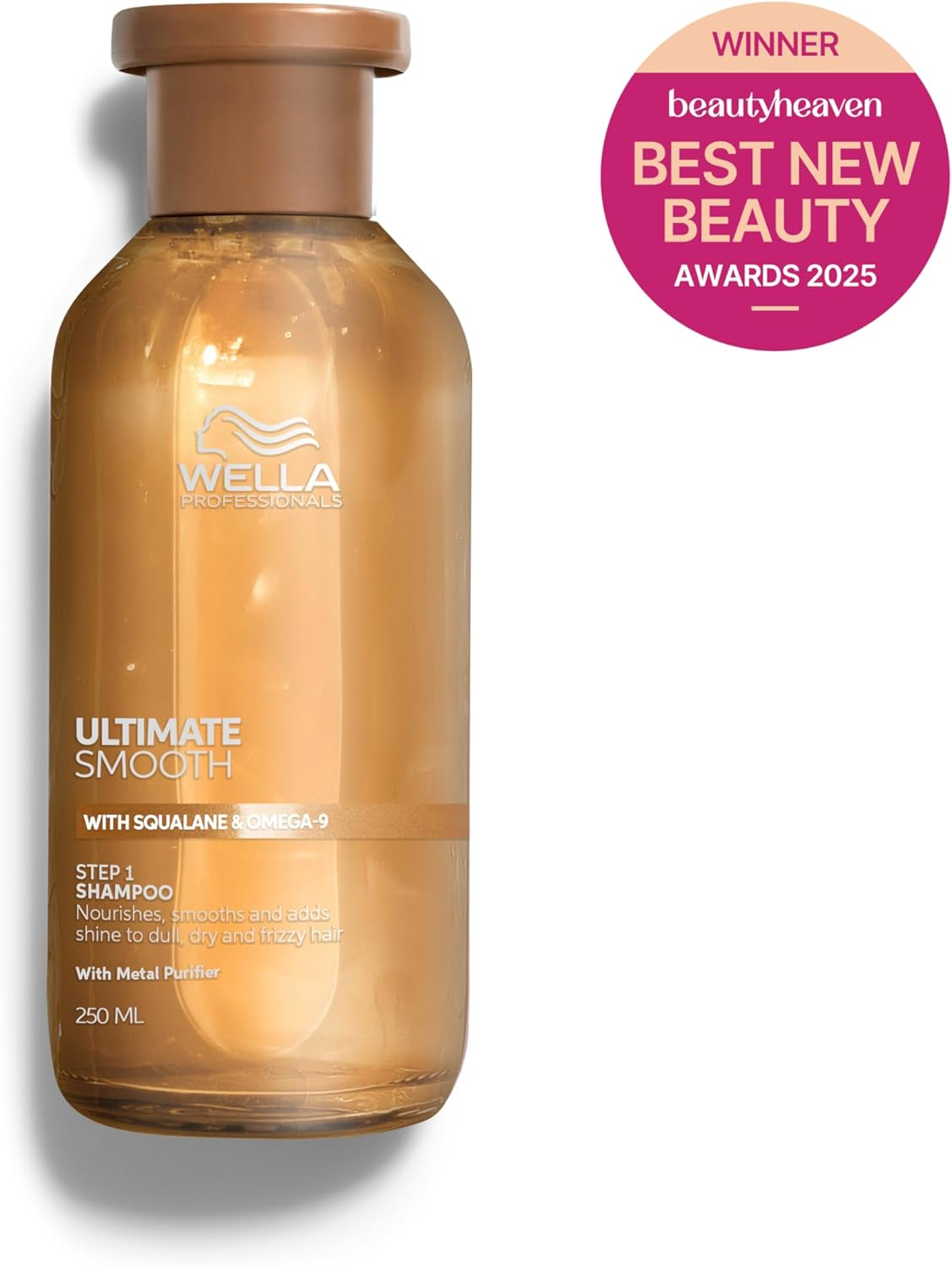 Wella Professionals ULTIMATE SMOOTH Shampoo - Nourishing Hair Shampoo with Squalane & Omega 9 - for Dry, Dull & Frizzy Hair (250Ml) image number 4
