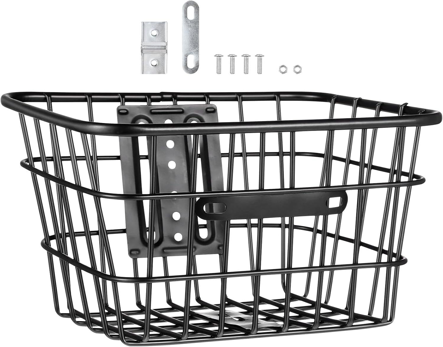 BESPORTBLE Bike Basket, Removable Metal Bicycle Rack Cargo Basket for Most Mounted Bike Rack image number 4
