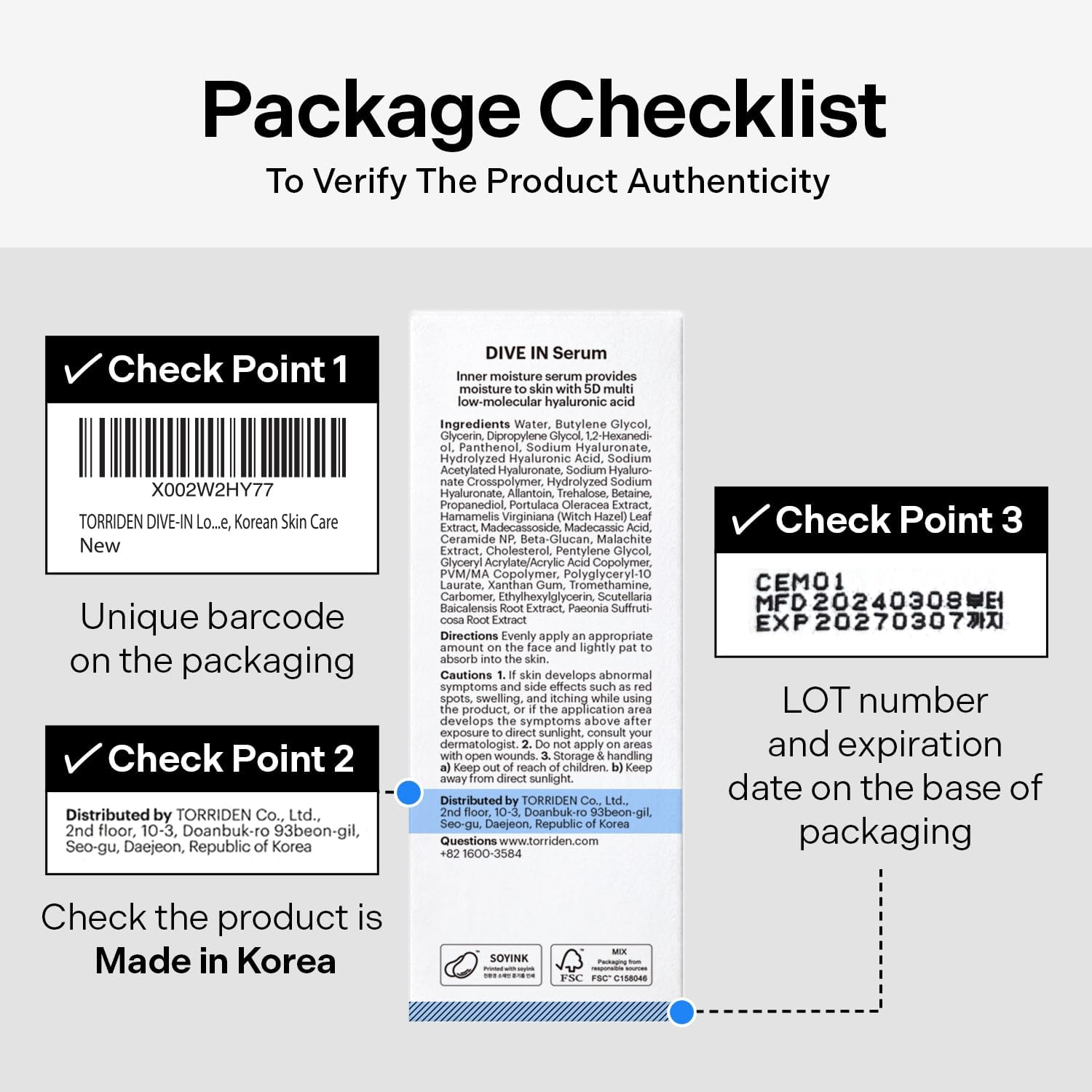 Torriden DIVE in Hyaluronic Acid Serum 50Ml (1.69 Fl.Oz.) | Deep Hydration to Get Glow Skin | Hyaluronic Acid, Panthenol, Allantoin | Korean Facial Serum image number 4