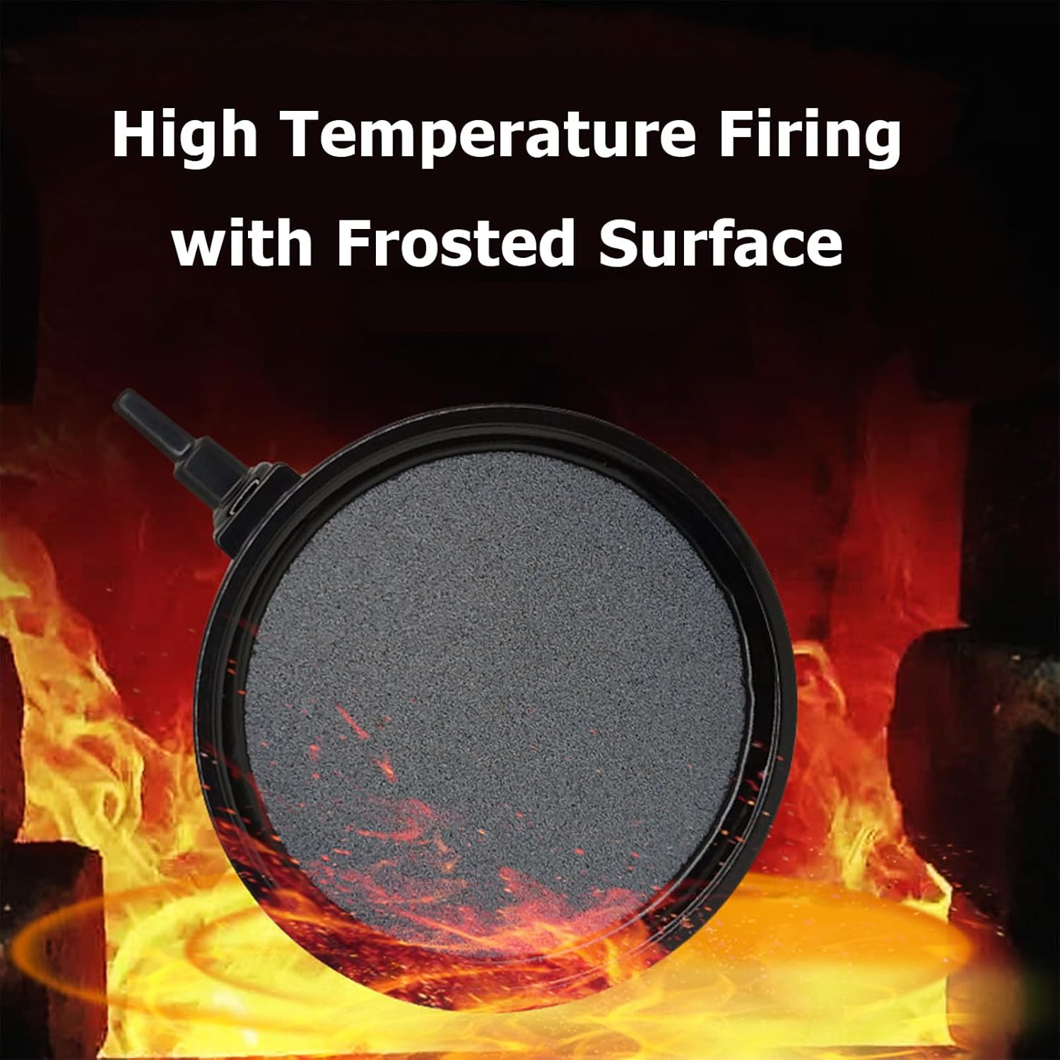 Aquarium Air Stone Diffuser - 4 Inch round Bubble Stone for Fish Tanks & Hydroponics, Air Stone Forfish Tank Bubbling Release Aerator,Aquarium Aerator Air Stones Hydroponics Air Pump image number 3