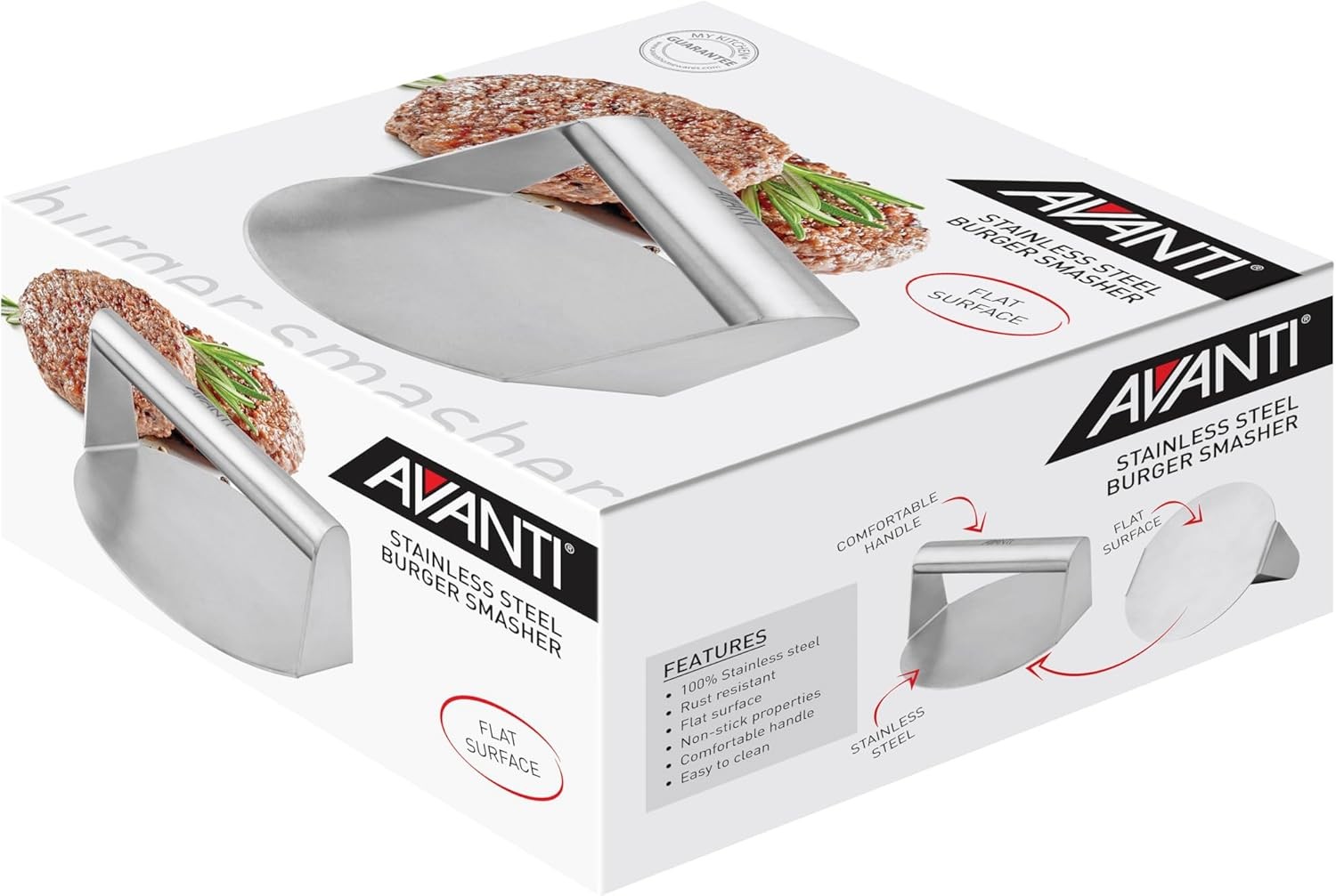 Avanti Stainless Steel round Burger Smasher image number 4