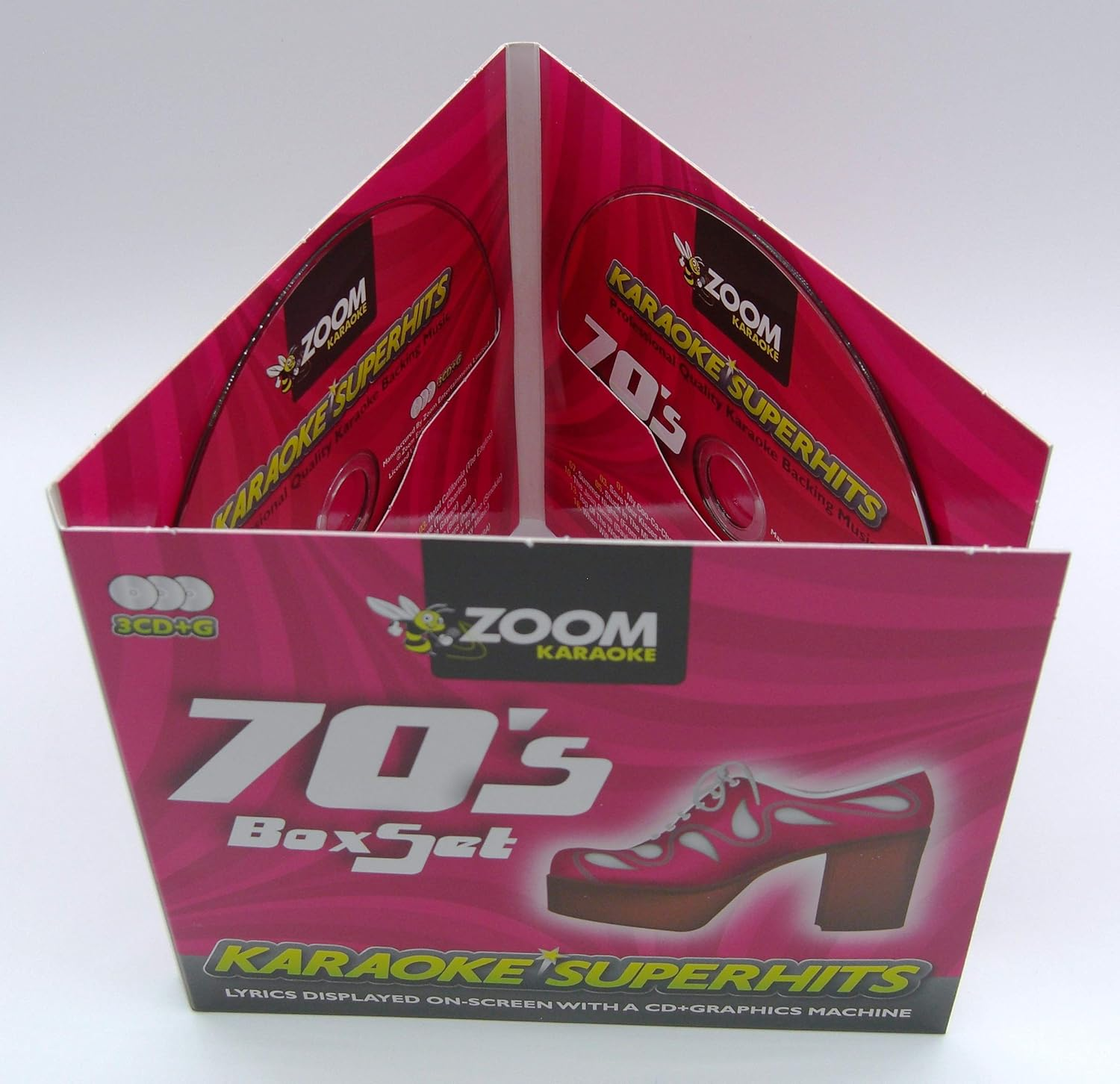Zoom Karaoke CD+G - 70S Superhits - Triple CD+G Karaoke Pack image number 3