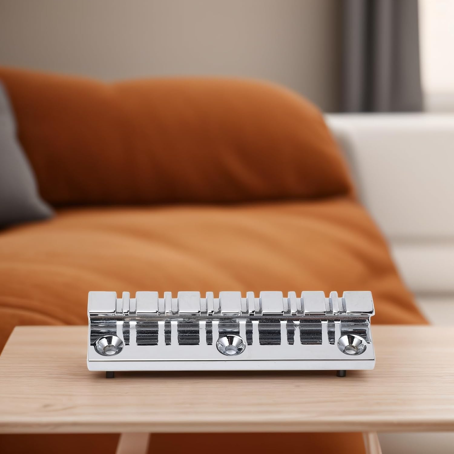 Electric Guitar Bridge Nut Set Metal Bone 12 String Guitars Replacement Parts Accessories for Enhanced Tone and Durability image number 2