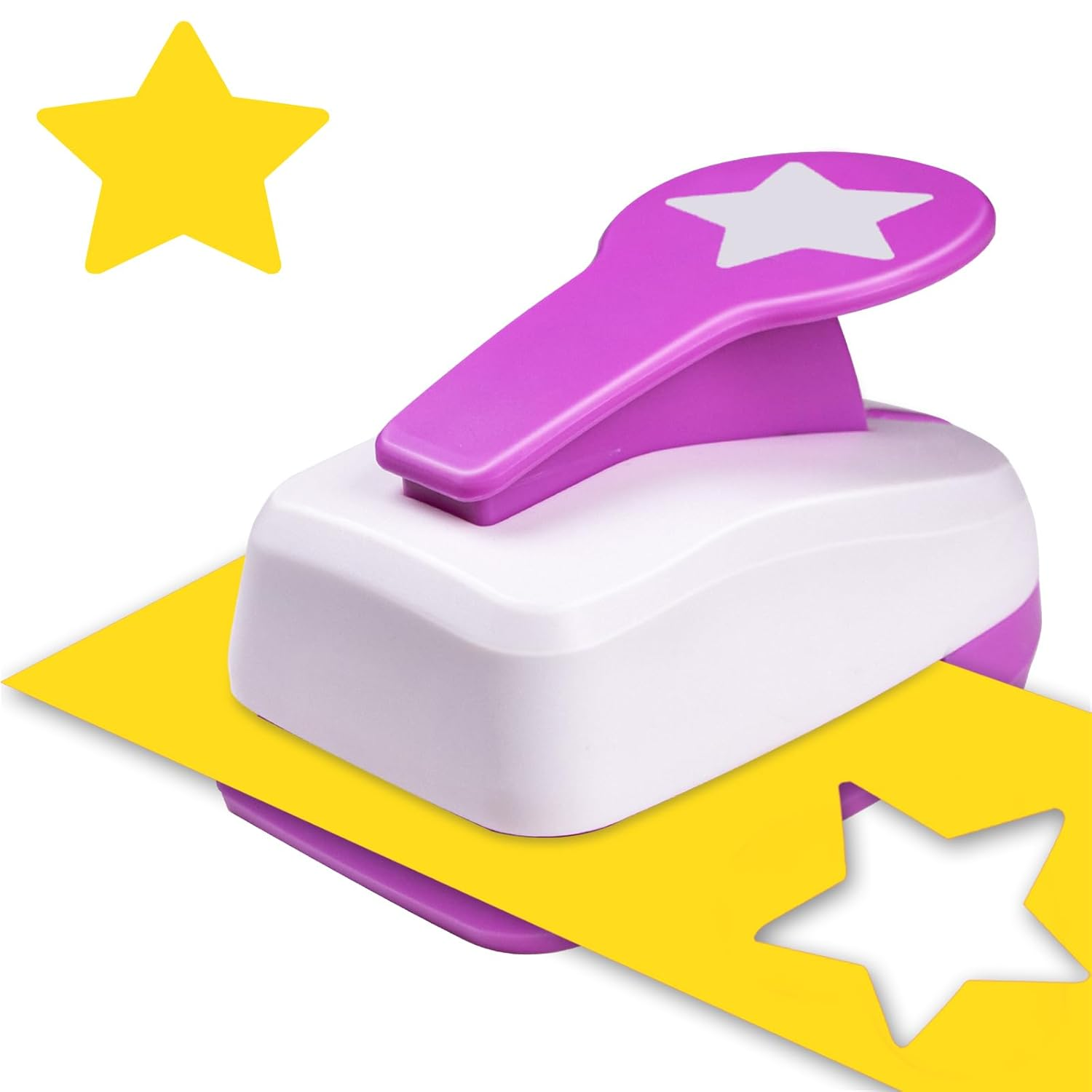 Star Punches for Paper Crafts, Star Hole Punch, Stars Paper Punch, 1.9 Inch Stars Shaped Hole Punches, Craft Cutter Tool for DIY Handmade Crafting Scrapbook Tools Cards Arts Fun Projects image number 6