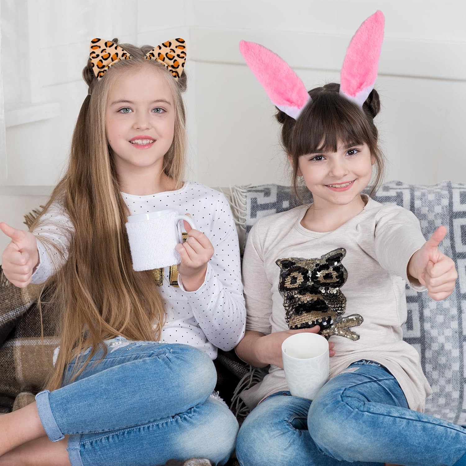 10 Pcs Zoo Animal Ear Costume Ear Hair Hoop,Costume Headwear