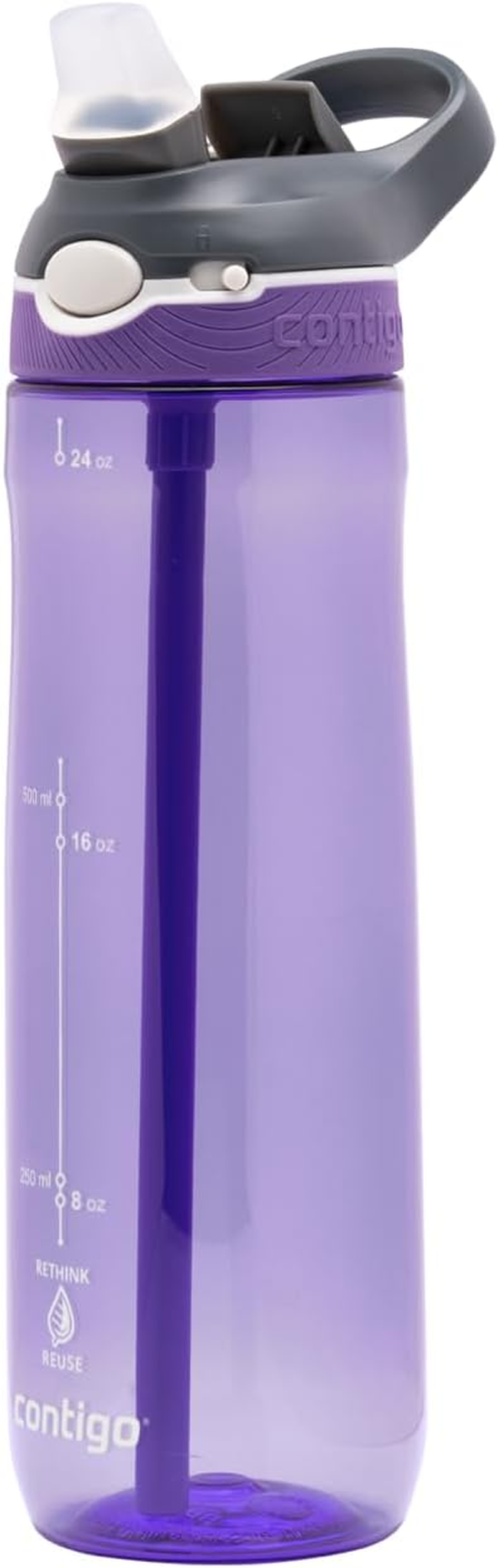 Contigo Cortland Autoseal Water Bottle | Large 720Ml BPA Free Drinking Bottle | Sports Flask | Leakproof Drink Bottle | Ideal for School, Gym, Bike, Running, Hiking