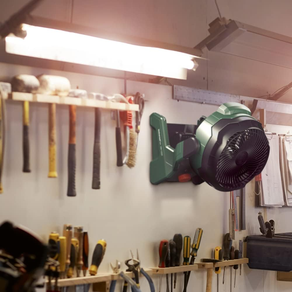 Bosch 18V Cordless Portable Fan without Battery, Variable Speed, Powerful, Adjustable Head, Quiet, for DIY, Camping and More, Air Flow Volume: 1,000 M&sup3;/H (Universalfan 18V-1000). Made in Europe image number 2