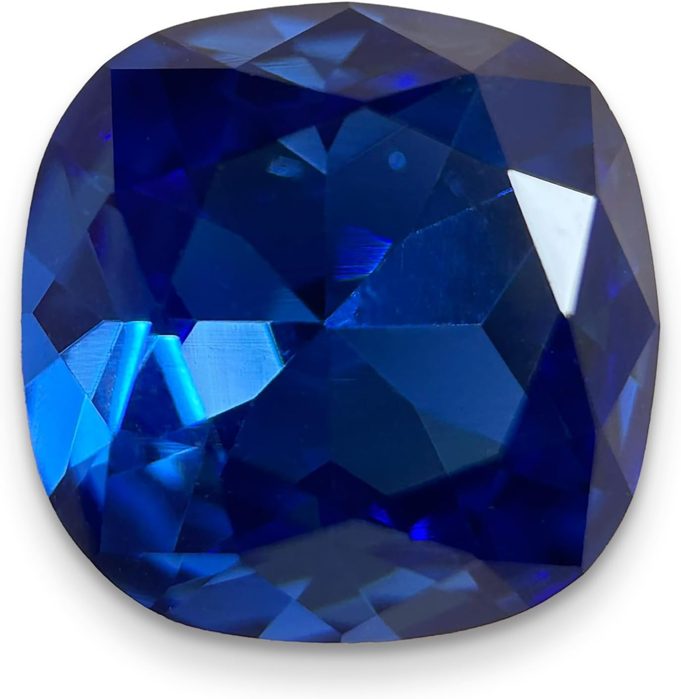 AURORA Crystal round Square-V-Cut 12Mm Sapphire 10Pcs image number 2