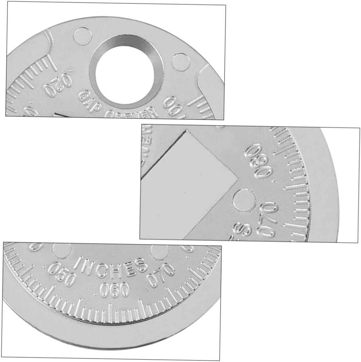 Cabilock 2Pcs Wire Spark Plug Gaps Gauge Tool 0.02"-0.1" Precision Carbon Steel Metric and Imperial Measurement for Automotive Ignition Repair and Maintenance image number 2