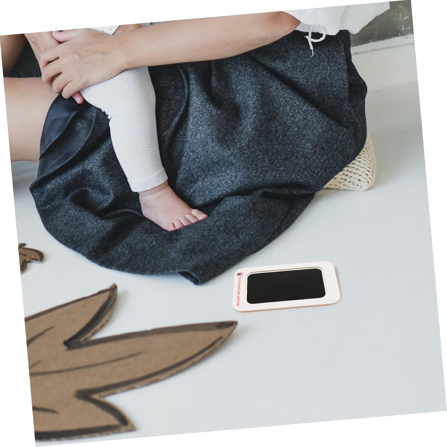 Hohopeti 2Pcs Footprint Kit for Inkless Footprint Pad Safe and Easy to Use for Memories