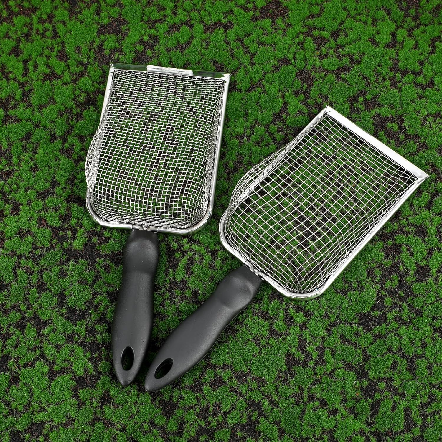 2 Pieces Gardening Soil Sieves - Sand and Compost Sifters for Removing Dirt and Rocks, with Ergonomic Handle, Planting Tool Accessories Supplies image number 2