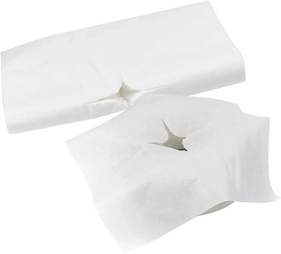 200Pcs Beauty Salon Disposable Face Pad Bed Table Face Hole Cover Massage image number 1