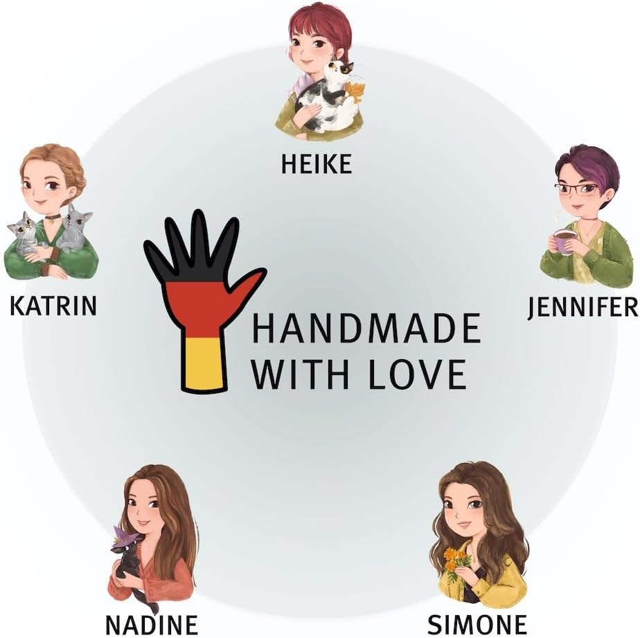 The RANGELANGEL: Our Cat Fishing Rod with Beech Wood Rod and Lilac Cotton Ribbon. Handmade and Lovingly Made in Germany Sustainable Cat Toy image number 1