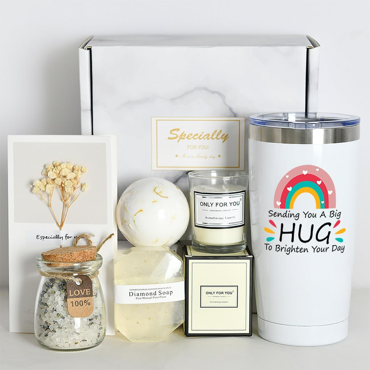 Birthday Gifts for Women - Relaxing Spa Gift Basket Set, Valentines Day Gifts, Galentines Day Gifts, Gifts for Mom Her Friend Grandma