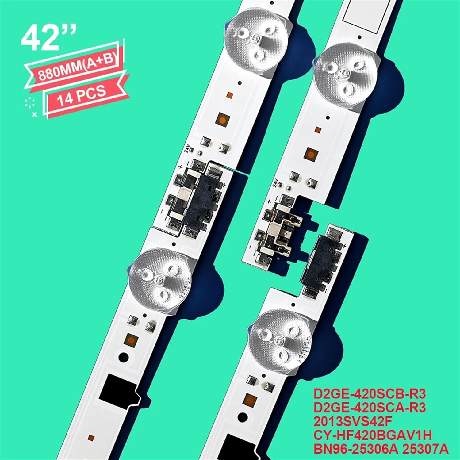 ALMVIS LED Backlight Strip 42Inch 14 Leds for UE42F5000 UE42F5000AK UE42F5300 UE42F5500 UE42F5700 UE42F5030 BN96-25306A BN96-25307A LED TV Light