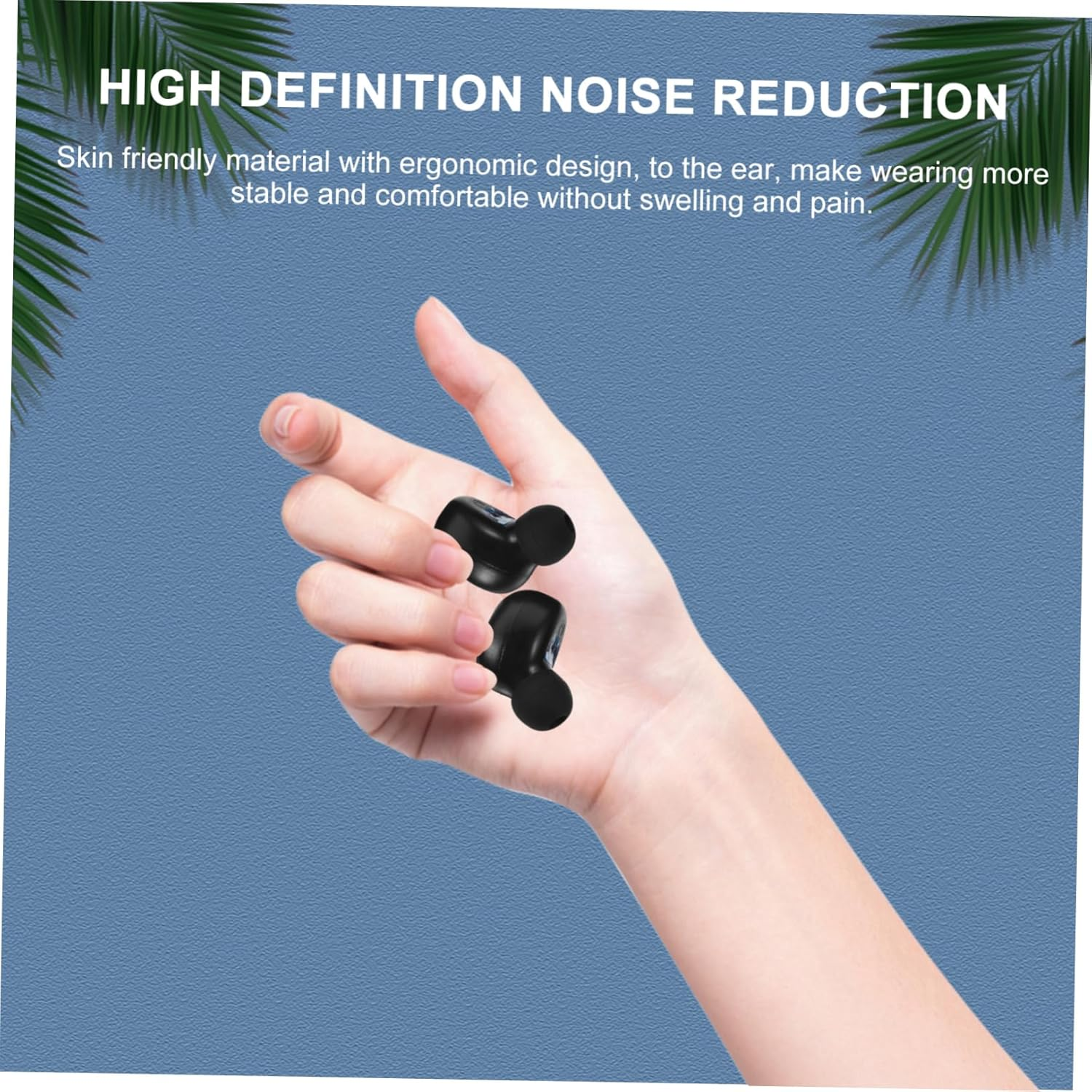 CIYODO 1 Set Wireless Earbuds Noise Canceling Headphones with Battery Ergonomic Design for Comfort Deep Bass Sound for Sports and Daily Use image number 2