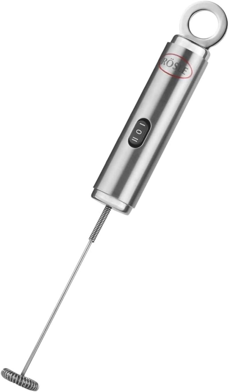 R&ouml;sle Stainless Steel Dual Speed Frother, round Handle, 10.5-Inch, Silver image number 5
