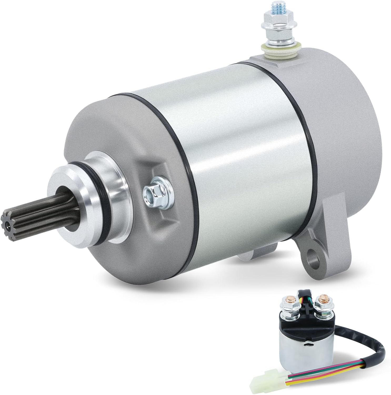 Starter New for Honda 350 Fourtrax Rancher TRX350 TRX TRX350FE TRX350FM TRX350TE TRX350TM 2000 2001 2002 2003 2004 2005 2006 18607 18607N 31200-HN5-671 31200-HN5-A81 31200-HN5-M01 SMU0215 41054038