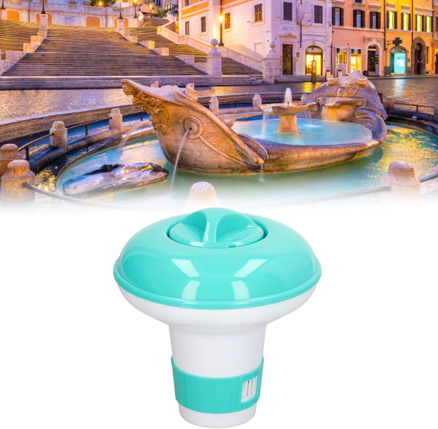 Floating Pool Automatic Chemical, Chemicals Water Testing Products Dispenser Reusable Pool Dispenser Floater for Indoor Outdoor Pool Spa Hot Tub image number 6