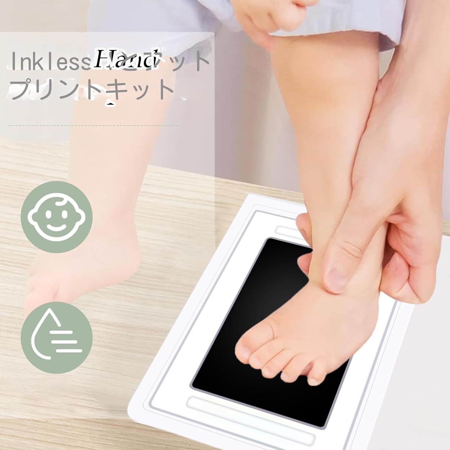 Ink Pad for Baby Hand and Footprint, Baby Hand and Footprint Kit, 4 Pack Inkless Dog Nose Print Kit, Pretty Touch Pet Paw Print Set, Home Table Ornament for Shower image number 5