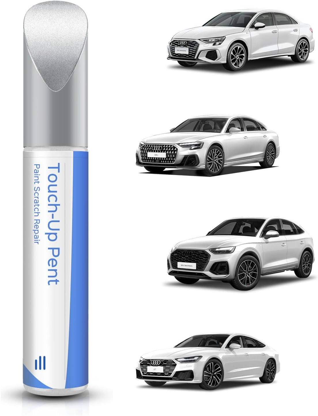 LZ7G/L5 Florett Silver Metallic Touch up Paint - Exact Match for Audi A4/A7/A8/Q3/Q5/SQ5/A6 - Scratch & Chip Repair